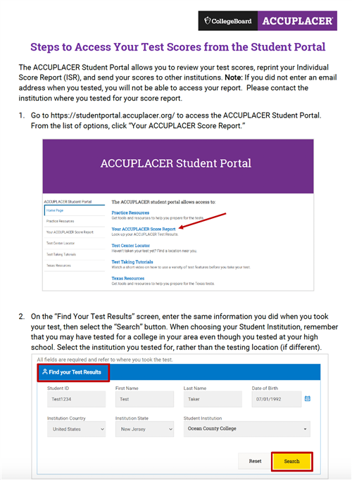 TSI score access